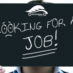 looking for a job, black board